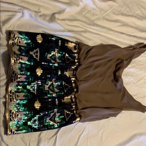Mini sequined party dress